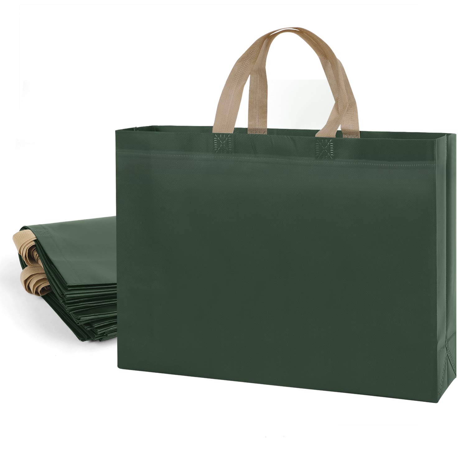 ギフトバッグ100枚不織布バッグ引き出物手提げ袋エコバッグ紺色